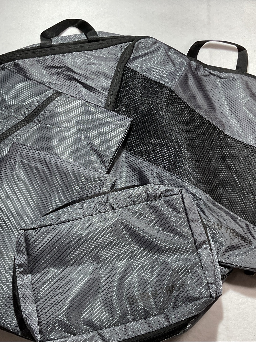 Gray Packing Cubes and Organizer Set - Compression Cubes